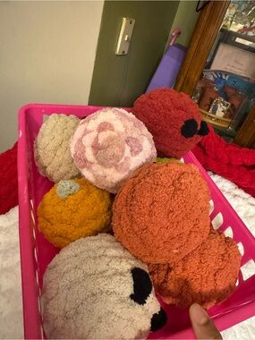 Handmade Plush Pumpkin Assortment - Multicolor Cozy Décor stress balls